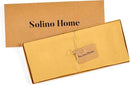 Solino Home Linen Table Runner 90 Inches Long - 100% Pure Linen Mustard Yellow Table Runner 14 x 90 Inch - Fete by CozyNest Decor