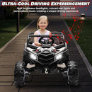 Electric Car for Kids, JOYRACER 24V Ride on Car Battery Powered Off-Road UTV w/Remote Control, 3 Speeds, 4x150W Powerful Motors, 18" Seat, Bluetooth, MP3, Electric Vehicles with Big Pull Bow by TinyTreasures Baby Boutique