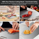 Titanium Cutting Board Ultra-Lightweight,Non-Toxic,Food-Grade Pure Titanium Cutting Boards for Kitchen Dishwasher Safe Double Sided High - End Chopping Board for Meat Vegetable Fruit by CozyNest Decor