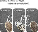 Door Mat (36"x24",Grey), Durable Welcome Mat Low Profile Floor Mat Front Doormat Non Slip Mats Entrance Rectangular Easy to Clean Doormat, for Entryway, Patio, High Traffic Areas by CozyNest Decor