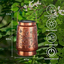 Mushroom Solar Lanterns Outdoor Waterproof Garden Decor Birthday Gifts for Women Mom Grandma Metal Hanging Solar Lights Decoration for Outside LED Lanterns for Yard Patio Lawn Pathway Landscape by GreenHaven Gardens