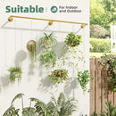 Plant Hanger Indoor Hanging Planters for Indoor Plants Hanging Plant Holder Window Plant Rod Gold Metal Shelves 63 Inch (Pot/Chains not Included by CozyNest Decor