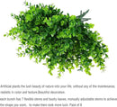 Artificial Plants Flowers Grass Shrubs 8 Pack No Fade Faux Plastic Flowers Outdoor for Farmhouse Garden Porch Patio Indoor Wedding Decoration Greenery Fake Plants uv Resistant (1