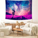Delur Tree in Galaxy Tapestry Planet Cosmic Outer Space Universe Starry Sky Wall Hanging Tapestry Psychedelic Forest Nature Landscape Headboard for Bedroom Living Room Home Decor (51.2" x 59.1") by CozyNest Decor