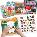 4Pcs Back to School Paint by Sticker Books Sticker by Number Books Activity Book Puzzle Book Craft Art Gift School Bus Apple Owl Alarm 32 Pictures by TinyTreasures Baby Boutique