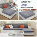 Sectional Couch Covers for L Shaped Sectional Sofa (Left or Right Facing) – Softer Chenille Sofa Covers Washable, Non-Slip Stretch Chaise Slipcover (Only 1 Piece, Dark Grey) by CozyNest Decor