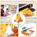 Sublimation Wind Spinner Blanks, 6 Pack 10 Inch 3D Aluminum Metal Hanging Wind Spinner Bulk for Garden Yard Outdoor, Window Porch Decoration for Heat Press Transfer DIY by GreenHaven Gardens