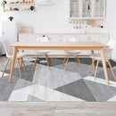 HOMFINE Washable Modern Area Rug - Geometric Style 6x9 Rugs for Living Room, Bedroom, Machine Washable Rug Soft Non Slip Non Shedding Area Rug - Grey, 6'x9' by TinyTreasures Baby Boutique