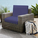 Outdoor Deep Seat Cushion Set 19" x 19", Water Repellent & Fade Resistant Cushion for Patio Furniture, Back & Seat Cushion with Removable Covers for Sofa, Couch, Navy by GreenHaven Gardens