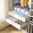 DIMJ Drawer Organizer Clothes 18 Pack - Foldable Baby Organizers and Storage & Dresser Organizer for Bedroom, Closet - Nursery Organization Dresser Dividers for underwear, Sock,Bra, Belt, Tie, White by CozyNest Decor
