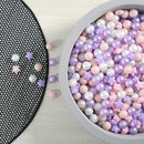 GOGOSO Pink and Purple Star Pit Balls for GirlsToddlers for Playhouse, Baby Pool, Play Ball Fun Centers, for Babies, Kids, Toddlers 1-3, Phthalate Free BPA Free by TinyTreasures Baby Boutique