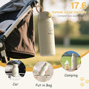Portable Bottle Warmer for Travel, Removable Bottle Warmer for Formula, Breast Milk & Water, 17oz Large Capacity Baby Milk Warmer with Fast Heating, Baby Bottle Warmer On The Go for Outdoor by TinyTreasures Baby Boutique
