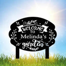 Personalized Metal Garden Sign with Stake, Custom Garden Decor for Outdoor, Custom Family Name Sign, Patio Decorations, Lawn Art, Farmhouse Decorative, Housewarming Gift (CstmDesign10) by CozyNest Decor