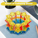 RoomyRoc Magnetic Fidget Sphere - Pentagons Magnets Balls - 12 Piece Set - Crystal Golden - Magnet Fidgets Toy - Creativity Beyond Imagination, Inspirational, Recreational, Desk Toys for Adults by TinyTreasures Baby Boutique