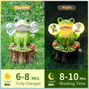 Solar Frog Garden Decor - Mushroom Outdoor Statue for Garden Ornaments, Lawn, Flower Bed, Pond, Patio, Porch - Frog Gifts for Women, Mom, Grandma by GreenHaven Gardens