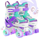 PAPAISON Adjustable Roller Skates for Girls Illuminating Wheels, Kids Toddler Rollerskates Ages 4-6 5-8 8-12 by TinyTreasures Baby Boutique