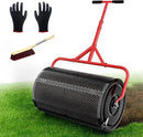 Compost Peat Moss Spreader for Lawn, 24 Inch Compost Roller Spreader with Adjustable T-Shaped Handle, Upgraded Side Clasps, Durable Lightweight Metal Roller, Lawn Garden Yard Care (Black) by GreenHaven Gardens