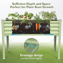 Raised Garden Bed with Legs, 48×24×32in Large Galvanized Elevated Planter Box, Metal Raised Beds for Gardening Backyard Patio Balcony, 400lb Capacity (Olive Green) by GreenHaven Gardens