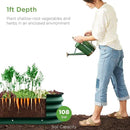 Best Choice Products 8x2x1ft Outdoor Metal Raised Garden Bed, Oval Deep Root Planter Box for Vegetables, Flowers, Herbs, and Succulents w/ 108 Gallon Capacity - Dark Green by GreenHaven Gardens