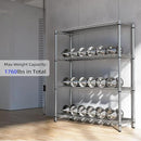 1760 LBs 4 Tier Storage Rack Metal Wire Shelving Unit, Storage Standing Shelf Organizer for Laundry Bathroom Kitchen Pantry Garage Utility Room, Chrome 17.7" D x 59.1" W x 70.4" H by CozyNest Decor