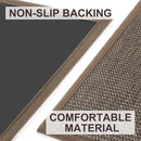 LEKEEPGO Door Mat 17"x29", Non Slip Door Mat Indoor Entrance, Rubber Backing Indoor Door mat Washable Absorbent Low-Profile Doormat Front Entryway Entry Resist Dirt Inside Door Mats, Brown by CozyNest Decor