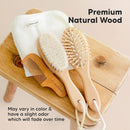 Baby Hair Brush and Comb Set for Newborn - Wooden Baby Hair Brush Set with Soft Goat Bristle, Baby Brush Set for Newborns Baby Brush and Comb Set Girl, Boy, Toddler Cradle Cap Brush (Oval, Walnut) by TinyTreasures Baby Boutique