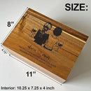Mother's Day Gifts for Daughter - The Only Thing Better than Being Your Mom, Personalized Wooden Memory Boxes for Keepsakes Large, Acacia Wood Engraved Storage, Happy 1st Mothers Day, 11x8x4.75 in by TinyTreasures Baby Boutique