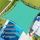 Amagenix Sun Shade Sail 8X24 Curved Edge Outdoor Shade Canopy Turquoise Breathable 95% UV Block Shade Cloth for Patio Garden Backyard (We Make Custom Size) by GreenHaven Gardens
