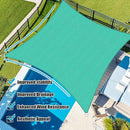 Amagenix Sun Shade Sail 4'X6' Curved Edge Outdoor Shade Canopy Turquoise Breathable 95% UV Block Shade Cloth for Patio Garden Backyard (We Make Custom Size) by GreenHaven Gardens