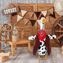 Porch Goose Outfit Western Cowboy Lawn Costume Plastic Goose Clothing Western Theme Party for 23" Statue Outdoor Patio Yard Lawn Art by GreenHaven Gardens