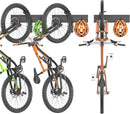 TORACK Wall-Mounted Swivel Bike Rack, Garage Vertical Bike Hangers for 3 Bikes and 3 Helmets Rotating Bike Storage Hooks Holds Up to 300 lbs by GreenHaven Gardens