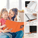 Spbapr Large Photo Album Self Adhesive 60 Pages Linen cover DIY Magnetic Scrapbook album with A Metal Pen Hold 3x5 4x6 5x7 6x8 8x10 Pictures Orange by TinyTreasures Baby Boutique