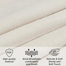 Linen Upholstered Headboard King/Cal King Size Latest Model Wall Mount, Bed Frame Mount, Featuring High-Density Sponge Padding, Luxury Texture Easy Assembly Comfort and Style-Ivory by CozyNest Decor