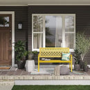Grand patio 50" Outdoor Bench Garden Bench with Armrests Bench for Outdoors Lawn Yard Porch Sunflower Yellow by GreenHaven Gardens