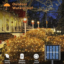 Voolex 4-Pack Solar Christmas String Lights Outdoor -100LED 33FT Solar Powered LED String Light Waterproof with 8 Modes, Solar Powered Lights for Garden, Fence, Party, Tree Decorations Warm White by GreenHaven Gardens