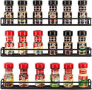 MyGift Set of 3 Wall-Mounted Black Metal Nail Polish and Essential Oils Display Shelves, Kitchen Spice Jars Rack by CozyNest Decor