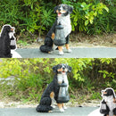 Afirst Dog Garden Statue - Outdoor Decor with Solar Lantern Lovely Bernese Mountain Dog Figurine Patio Lawn Yard Art Ornaments Housewarming Gift by GreenHaven Gardens