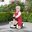 HONEY JOY Ride On Push Car, Outdoor Toddler Riding Toys w/Steering Wheel, Horn & Storage, Foot-to-Floor Sliding Car, No Batteries, Retro Baby Ride On Toys for Boys and Girls (Pink) by TinyTreasures Baby Boutique