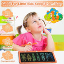LCD Writing Tablet for Kids 12 Inch, Kids Learning Toys Drawing Pad for Girls Boys, Erasable Doodle Board for Toddlers 3 4 5 6 7 8 Year Old Travel Essentials, Christmas Birthday for Kids - Orange by TinyTreasures Baby Boutique