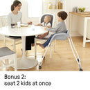 Ingenuity SmartClean Trio Elite 3-in-1 Convertible Baby High Chair, Toddler Chair, and Dining Booster Seat, For Ages 6 Months and Up, Unisex - Slate by TinyTreasures Baby Boutique