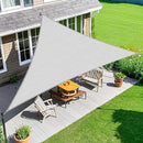 Amagenix Sun Shade Sail 13X13X13 Curved Edge Outdoor Shade Canopy Light Grey Breathable 95% UV Block Shade Cloth for Patio Garden Backyard (We Make Custom Size) by GreenHaven Gardens