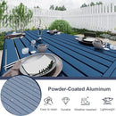 Aoodor 3-Piece Outdoor Patio Dining Set, Aluminum Furniture Set with 1 Rectangular Picnic Table and 2 Benches for Garden, Lawn, Yard by GreenHaven Gardens