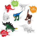 STEM.org Dinosaur Painting Kit for Kids with Dino Trivia-Dinosaur Crafts for Kids Ages 3-5 + w/ 2 T-Rex Set - Screen Free, Educational Gifts for Boys by TinyTreasures Baby Boutique