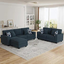 L Lengend Vansen Modular Sectional Sofa U Shaped Couch with Ottoman Modern Reversible Corner Sectional Couch for Living Room (Charcoal, 2+3 with Ottoman) by CozyNest Decor