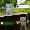 Solar Garden Statue Owl Figurine，Outdoor Garden Decor with Solar LED Lights for Patio,Balcony,Yard, Lawn-Unique Holiday Gifts for Women, Mom by GreenHaven Gardens