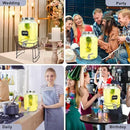 2 Gallon Glass Drink Dispensers For Parties,Beverage Dispensers With Stand And 100% Leakproof Stainless Steel Spigot.Glass Water Jug Dispenser,Lemonade Dispenser,Mason Jar. by CozyNest Decor