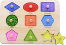 Aile Toddler Wooden Preschool Learning Shape Peg Puzzle Board Toys by TinyTreasures Baby Boutique