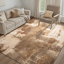 Kelarea Living Room Rug, 6x9 Rug Modern Abstract Washable Rugs Brown Faux Wool Vintage Carpets, Non Slip Rug for Bedroom, Dining Room, College Dorm, Kids Playroom, Home Office by TinyTreasures Baby Boutique