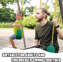Swings Set - 2-Pack Suitable for Kids and Adults, Comes with Hooks & Chains, Perfect for Backyard by TinyTreasures Baby Boutique