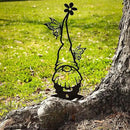 RealSteel Metal Garden Gnomes Outdoor – Steel 4 Pack Lawn Ornaments & Statues, Funny Yard Decor, Weatherproof Garden Decoration, Gift for Gardeners (Penny Vein) by GreenHaven Gardens
